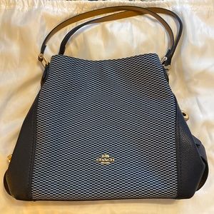 Blue coach purse